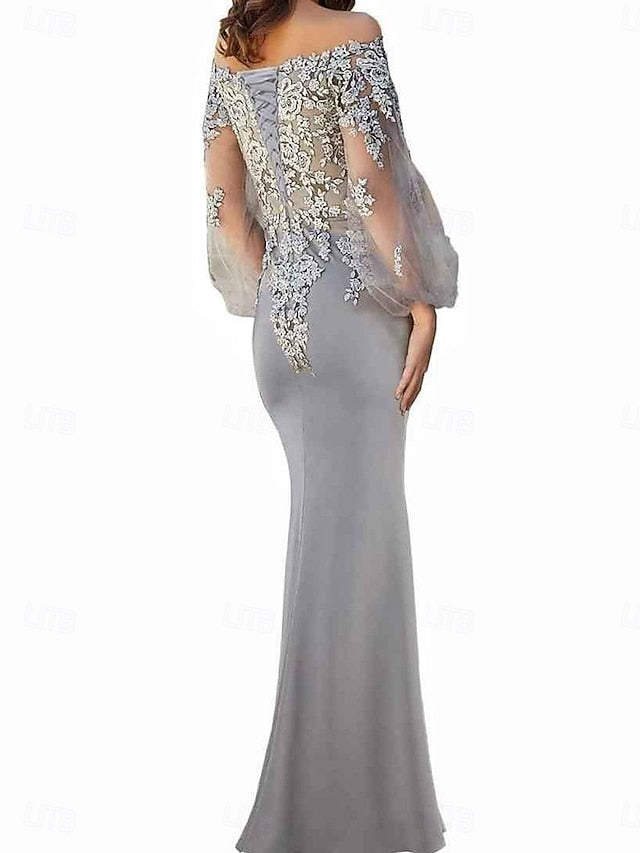 Dress Bride Mother Elegant Trumpet Off Mermaid / of Shoulder the