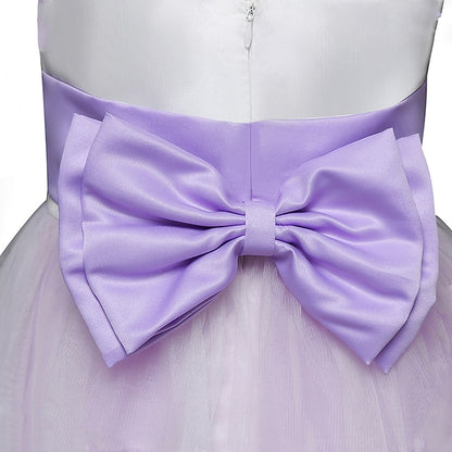 Sleeveless Girl Girls' Kids Wedding Dress Flower