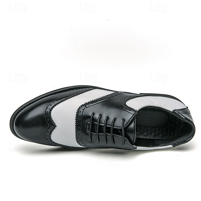 White Men's in Wingtip Oxford Shoes and Two-Tone Brogue