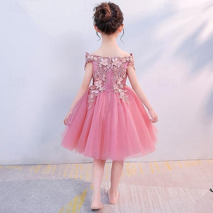 3/4 Toddler Dress Flower Girls' Sequin Girl Party