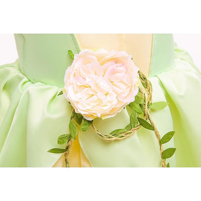 Flower Dress Theme Tiana Bell Princess Fairytale Tinker Girl