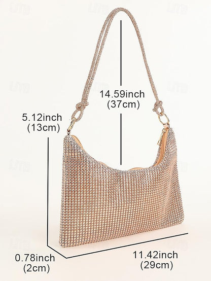 Bag Evening Elegant Rhinestone Women's – Handbag Shoulder