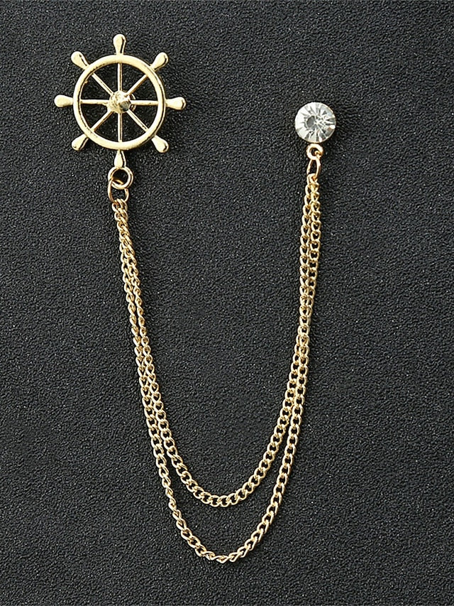 Collar Christmas Alloy – Pins Reindeer Elegant Men's