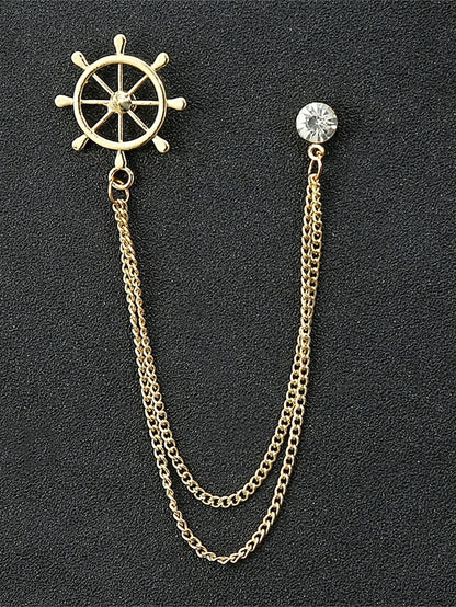 Collar Christmas Alloy – Pins Reindeer Elegant Men's