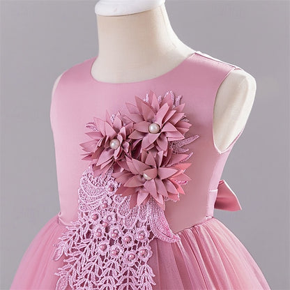 Kid's Girls' Princess Flower Dress Girl