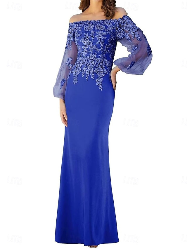 Dress Bride Mother Elegant Trumpet Off Mermaid / of Shoulder the