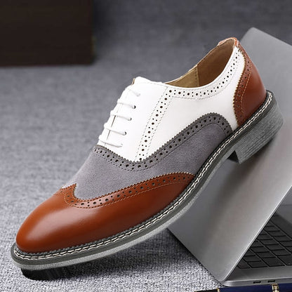 Men's Wingtip Gatsby-Inspired Shoes Spectator in Oxford