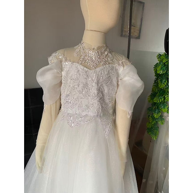 Kids Girls' First Communion Girl Party Flower Dress