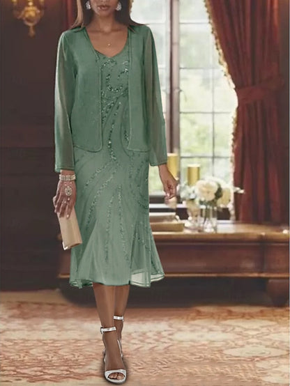 Beach Piece of Two Wedding the Dress Mother Bride Formal Mermaid