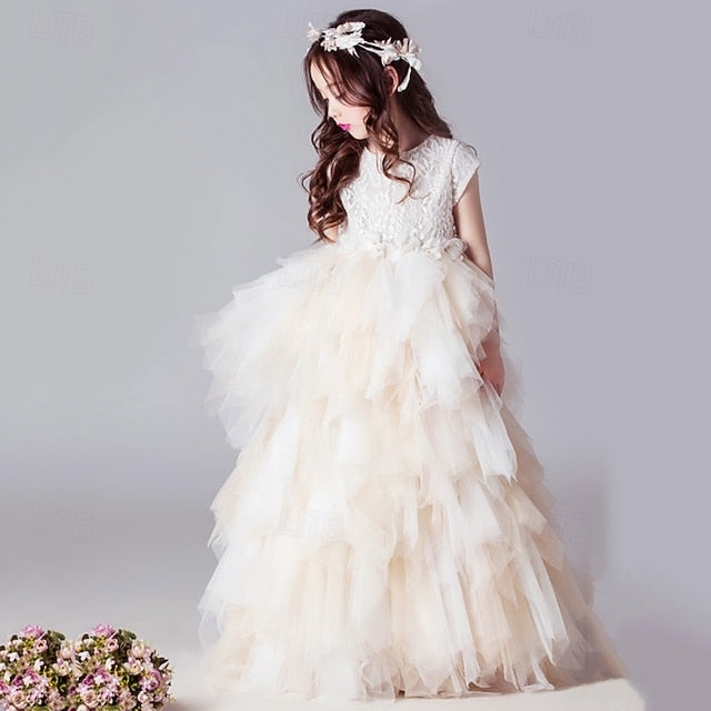 Dress Girls' Kid's Princess Girl Flower