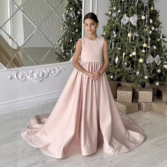 Dress Communion Girl Party Flower First Girls'