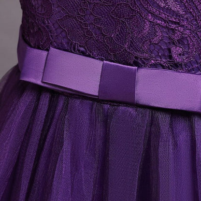 Dress Floral Girls' A Kids Little Plain Line Party