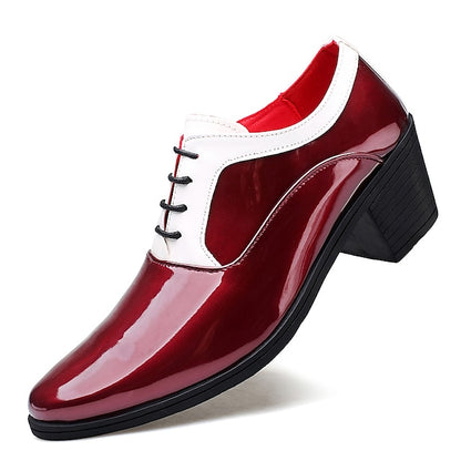 White Faux Red Shoes Patent Oxford – and Leather Men's