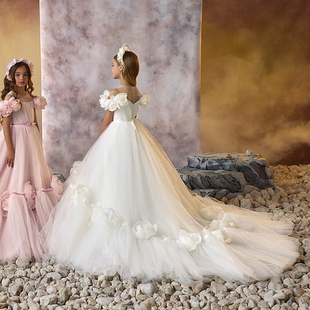 Girls' Dress Party First Communion Girl Flower