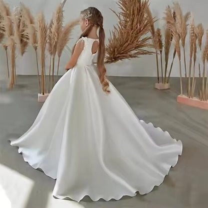 Dress Party First Communion Girl Girls' Flower