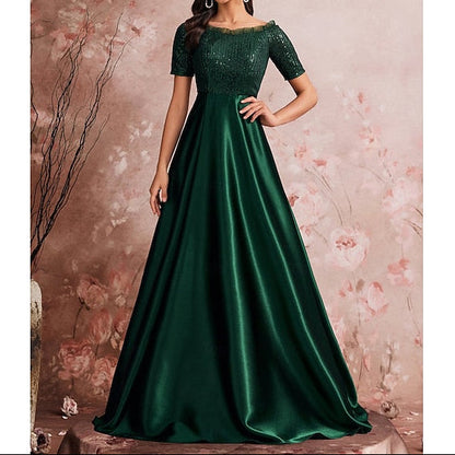 Mother A-Line Sparkle Dress the Evening Gown of Bride Formal