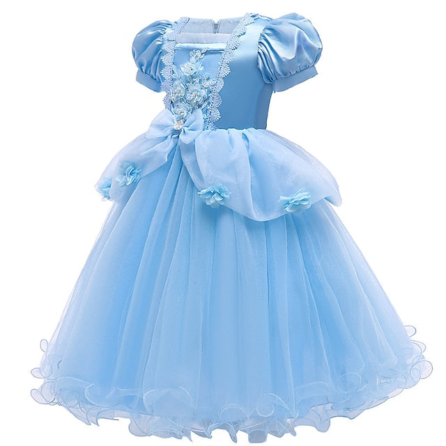 Movie Dress Cinderella Princess Girls' Girl Flower