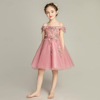 3/4 Toddler Dress Flower Girls' Sequin Girl Party