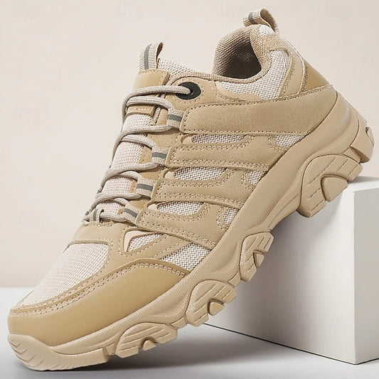 Wholesale SampleMen's Beige Outdoor Hiking Sneakers - Lightweight