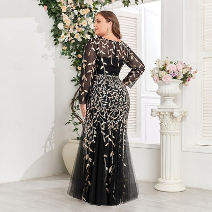 Dress Gown Trumpet Mermaid Evening Floor Formal Sparkle /