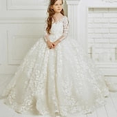 Girl Girls' Formal Dress Flower Princess