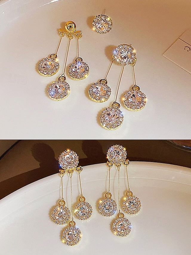Crystal Women Dangle Elegant for Sparkling Earrings –