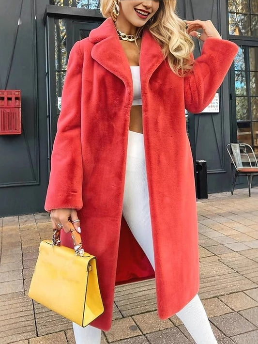 Coat Furs Warm Comfortable Women's Faux Fur