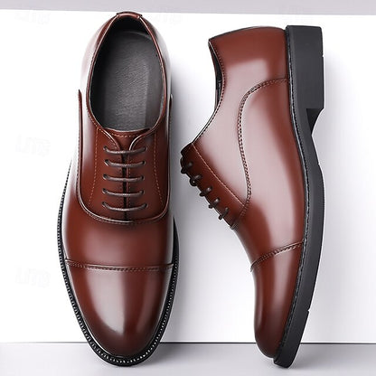 Cap-Toe Dress – Shoes Design Oxford Brown Classic Men's