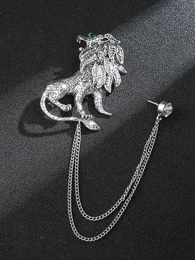 with Deer Brooch Christmas Lapel Men's Pin