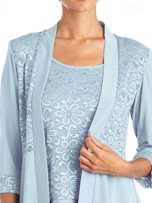 Mother Bride 3 Elegant of Piece the Dress Pantsuit