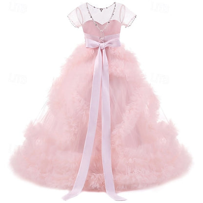 Girls' Girl Flower Kid's Princess Dress