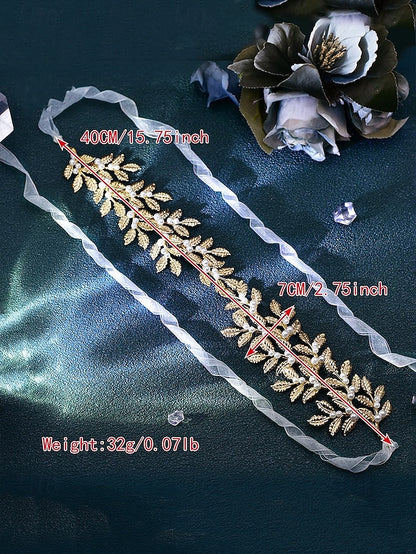 Belt Pearl Leaf Gold – Accents Elegant with Bridal