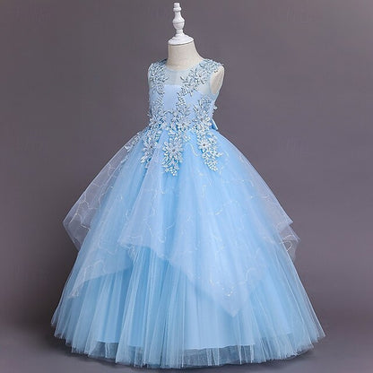 Girls' Flower Princess Dress Girl Kid's