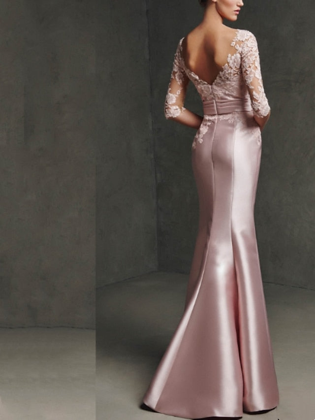 Mermaid Dress Formal Bride Mother of Evening Elegant the