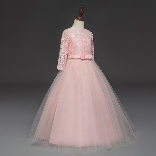 Dress Kids Years Prom Lace Princess 3-13 Flower Girl