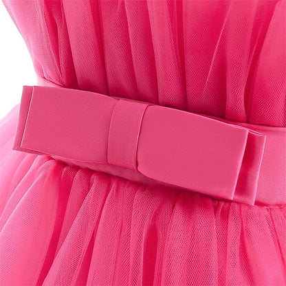 Performance Dress Color Girls' Kids Party Solid Sleeveless