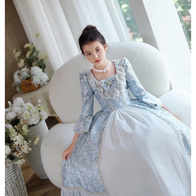 Inspired Dress Masquerade Gothic Vintage Rococo Girl Flower