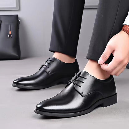 Lace-Up Black Glossy Classic Formal – Shoes Derby Men's