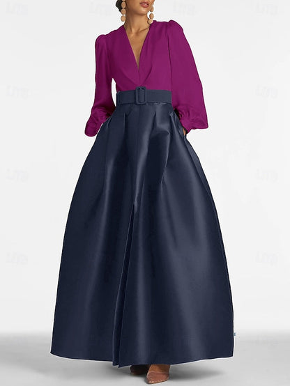 Split Evening Guest High Formal Gown Dress A-Line Wedding Floor