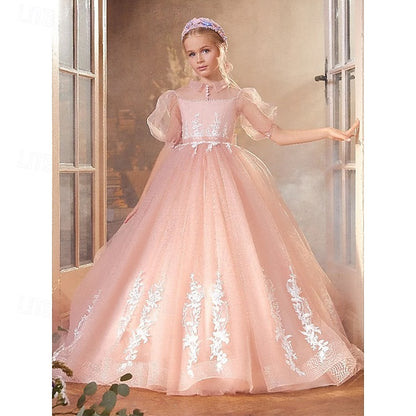 Gown Girls' Princess Party Girl Evening Flower Dress