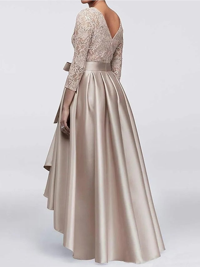 Guest the Wedding Mother Elegant Bride Dress of A-Line Size Plus