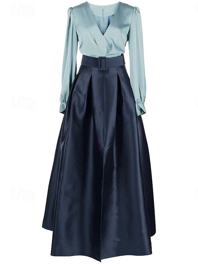 Split Evening Guest High Formal Gown Dress A-Line Wedding Floor