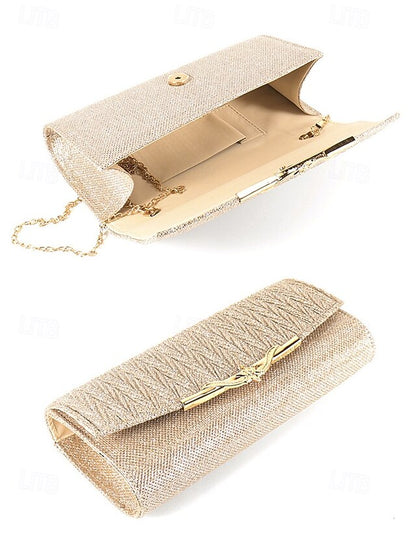Handbag Evening Women's - Party Elegant Glitter Clutch Gold