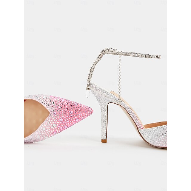 Gradient with Slingback Women's Crystal - Heels Stiletto