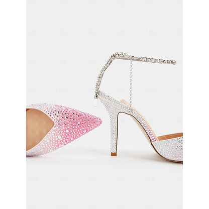 Gradient with Slingback Women's Crystal - Heels Stiletto