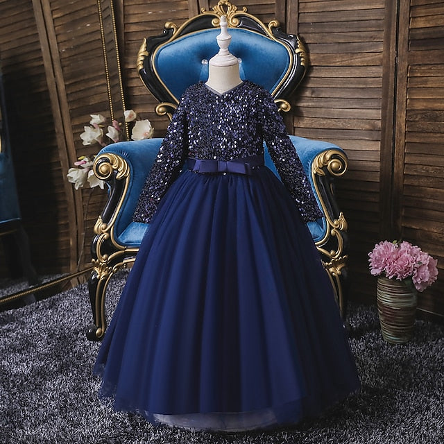 Party Flower Dress Performance Girl Girls'